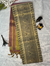 Fancy Chanderi Tissue Saree - Black Warli prints - Contrast Pastel Pallu