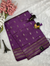 Semi Tussar Saree in Purple Colour - Rich Border